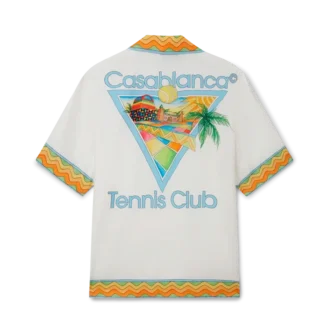 Afro Cubism Tennis Club Silk Shirt