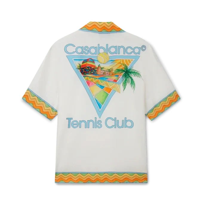 Afro Cubism Tennis Club Silk Shirt Afro Cubism Tennis Club Silk Shirt
