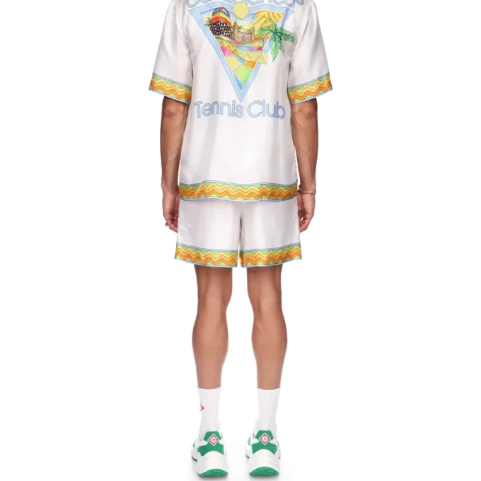 Afro Cubism Tennis Club Silk Shirt Afro Cubism Tennis Club Silk Shirt