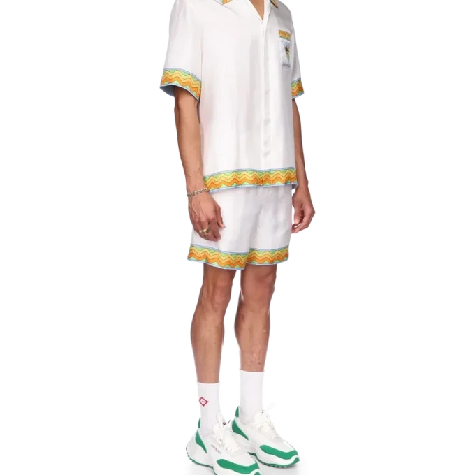 Afro Cubism Tennis Club Silk Shirt Afro Cubism Tennis Club Silk Shirt