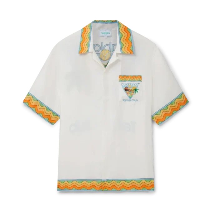 Afro Cubism Tennis Club Silk Shirt Afro Cubism Tennis Club Silk Shirt