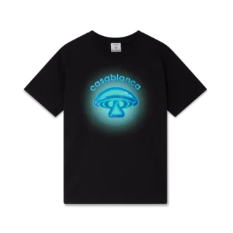 Airbrush Mushroom Logo Short Sleeve T-Shirt