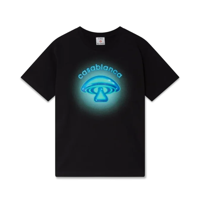Airbrush Mushroom Logo Short Sleeve T-Shirt Airbrush Mushroom Logo Short Sleeve T-Shirt