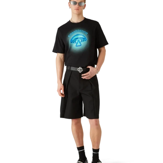 Airbrush Mushroom Logo Short Sleeve T-Shirt Airbrush Mushroom Logo Short Sleeve T-Shirt
