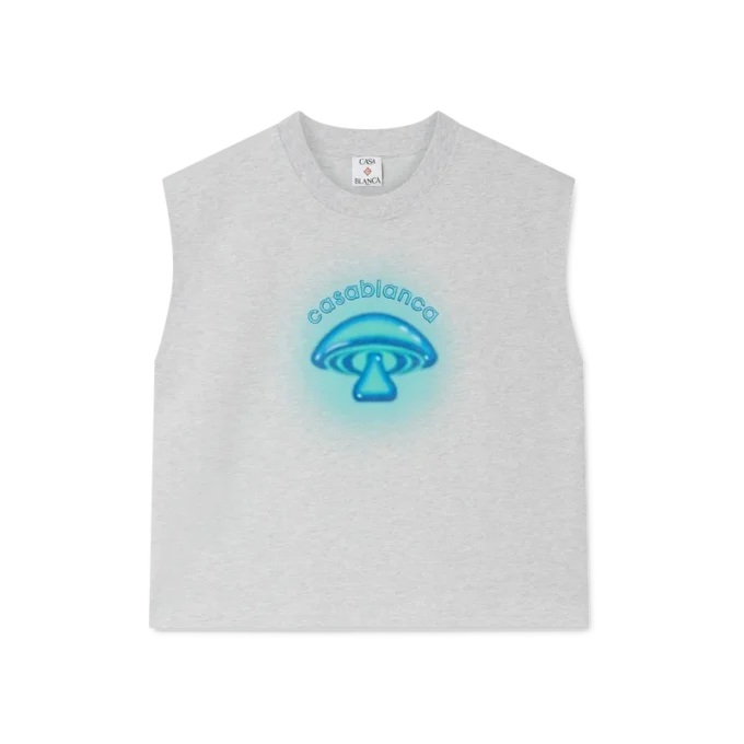 Airbrush Mushroom Sleeveless T-Shirt Airbrush Mushroom Sleeveless T-Shirt