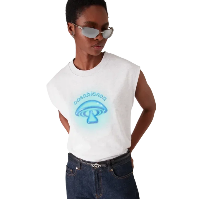 Airbrush Mushroom Sleeveless T-Shirt Airbrush Mushroom Sleeveless T-Shirt