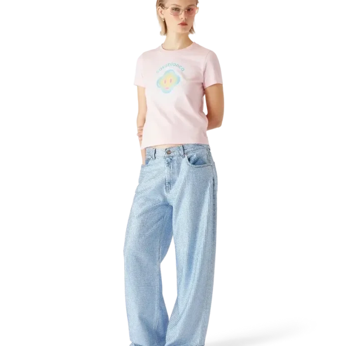Airbrush Smiley Fitted Short Sleeve T-Shirt Airbrush Smiley Fitted Short Sleeve T-Shirt