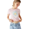 Airbrush Smiley Fitted Short Sleeve T-Shirt Airbrush Smiley Fitted Short Sleeve T-Shirt