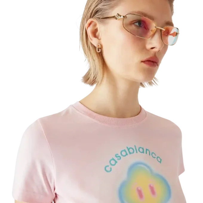 Airbrush Smiley Fitted Short Sleeve T-Shirt Airbrush Smiley Fitted Short Sleeve T-Shirt
