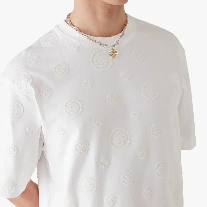 Applique Monogram Oversized Short Sleeve T-Shirt Applique Monogram Oversized Short Sleeve T-Shirt