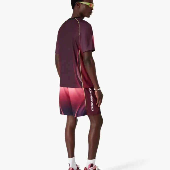 Aubergine Gradient Football Shorts