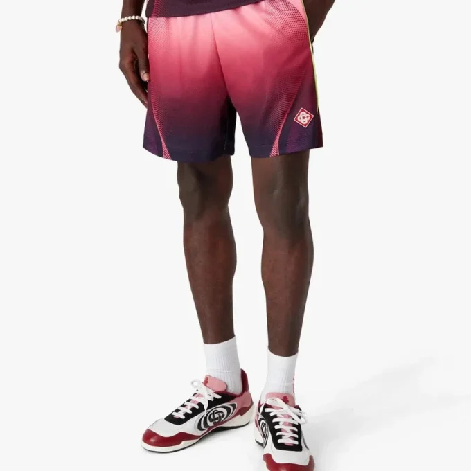 Aubergine Gradient Football Shorts