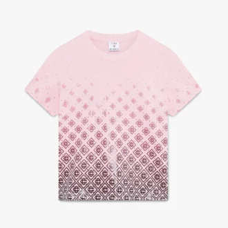 Aubergine Gradient Monogram Short Sleeve T-Shirt