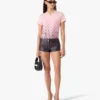 Aubergine Gradient Monogram Short Sleeve T-Shirt Aubergine Gradient Monogram Short Sleeve T-Shirt