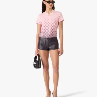 Aubergine Gradient Monogram Short Sleeve T-Shirt