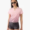 Aubergine Gradient Monogram Short Sleeve T-Shirt Aubergine Gradient Monogram Short Sleeve T-Shirt