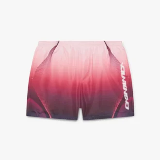Aubergine Gradient Printed Swim Shorts