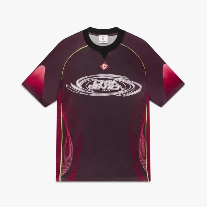Aubergine Gradient Short Sleeve Football Jersey Aubergine Gradient Short Sleeve Football Jersey