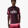 Aubergine Gradient Short Sleeve Football Jersey Aubergine Gradient Short Sleeve Football Jersey