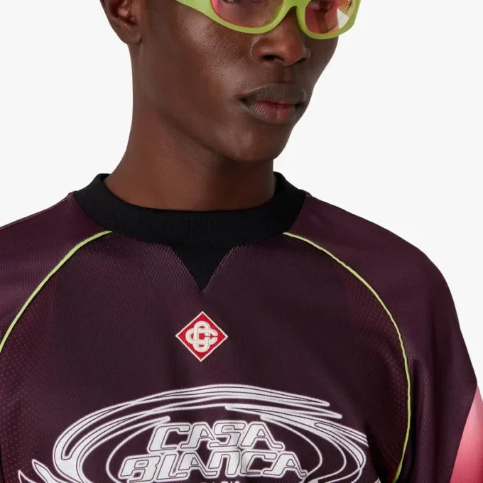 Aubergine Gradient Short Sleeve Football Jersey Aubergine Gradient Short Sleeve Football Jersey