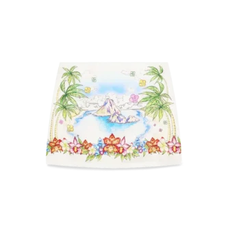 Better Days Silk Satin Mini Skirt