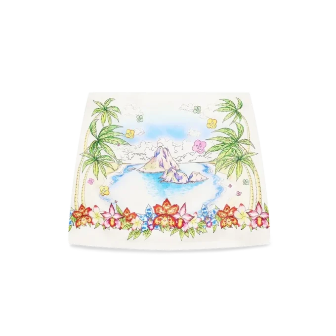 Better Days Silk Satin Mini Skirt