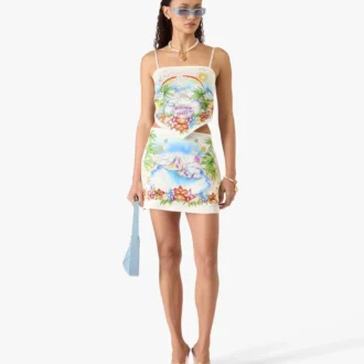Better Days Silk Satin Mini Skirt