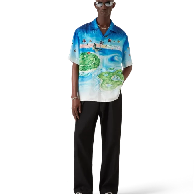 Beyond Destiny Short Sleeve Silk Shirt Beyond Destiny Short Sleeve Silk Shirt