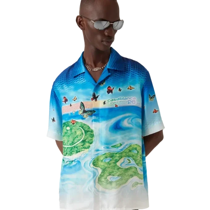 Beyond Destiny Short Sleeve Silk Shirt Beyond Destiny Short Sleeve Silk Shirt