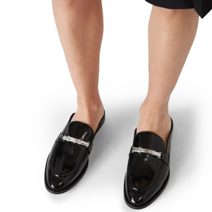 Black Bamboo Slip on Loafer Black Bamboo Slip on Loafer