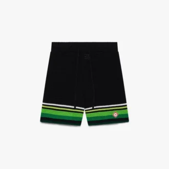 Black Crochet Shorts