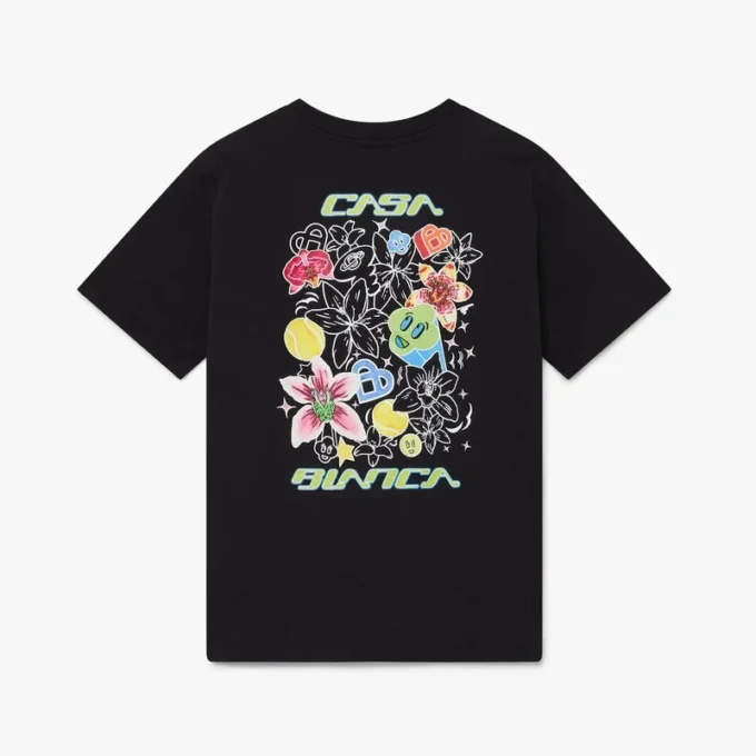 Black Graffiti Short Sleeve T-Shirt Black Graffiti Short Sleeve T-Shirt