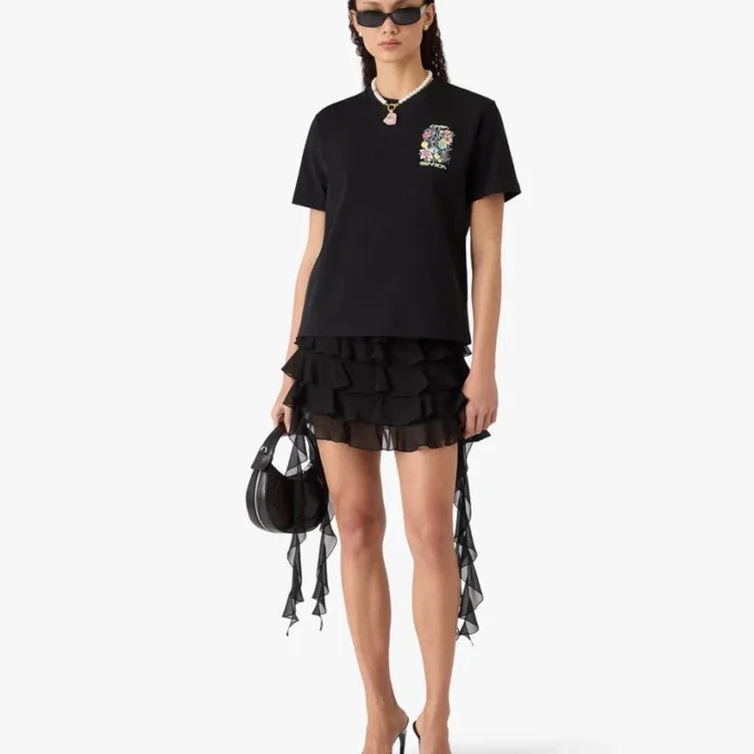 Black Graffiti Short Sleeve T-Shirt Black Graffiti Short Sleeve T-Shirt