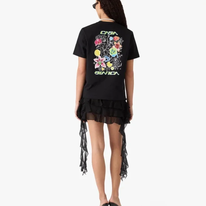 Black Graffiti Short Sleeve T-Shirt Black Graffiti Short Sleeve T-Shirt