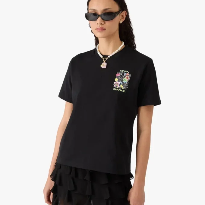 Black Graffiti Short Sleeve T-Shirt Black Graffiti Short Sleeve T-Shirt