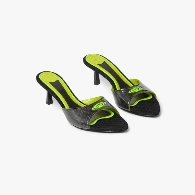 Black Heeled Mule Sandals Black Heeled Mule Sandals