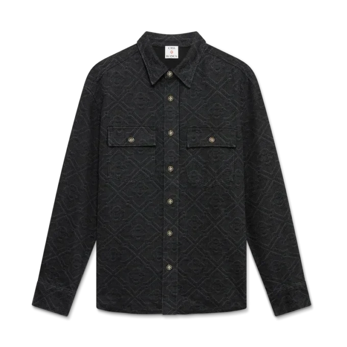 Black Laser Long Sleeve Denim Shirt Black Laser Long Sleeve Denim Shirt