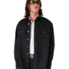 Black Laser Long Sleeve Denim Shirt Black Laser Long Sleeve Denim Shirt