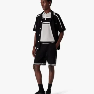 Black Mesh Shorts