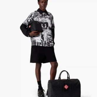 Black Monogram Weekender Bag