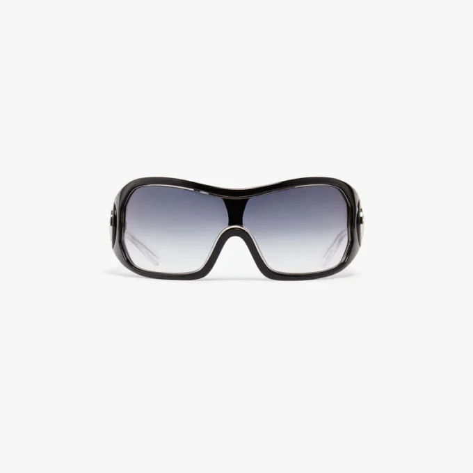 Black Outline Shield Sunglasses Black Outline Shield Sunglasses
