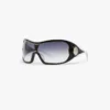 Black Outline Shield Sunglasses Black Outline Shield Sunglasses