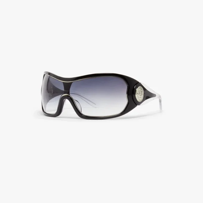 Black Outline Shield Sunglasses Black Outline Shield Sunglasses