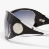 Black Outline Shield Sunglasses Black Outline Shield Sunglasses
