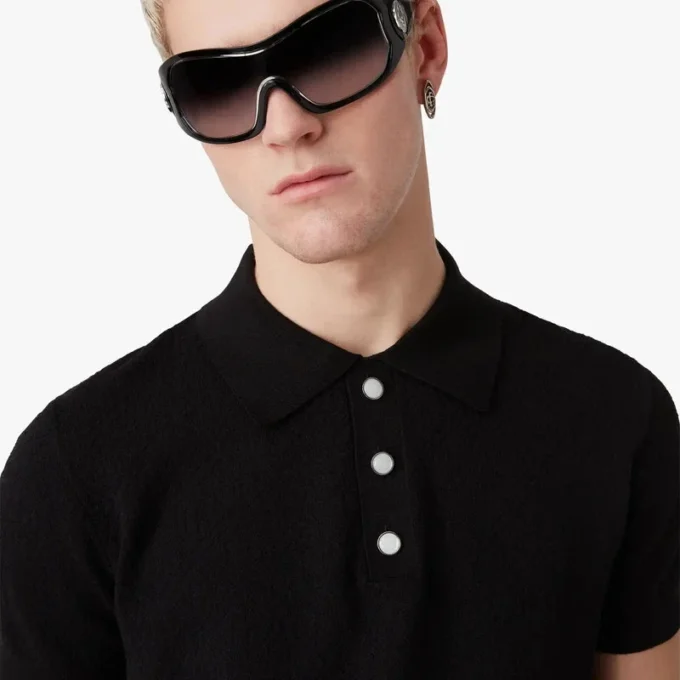 Black Outline Shield Sunglasses Black Outline Shield Sunglasses