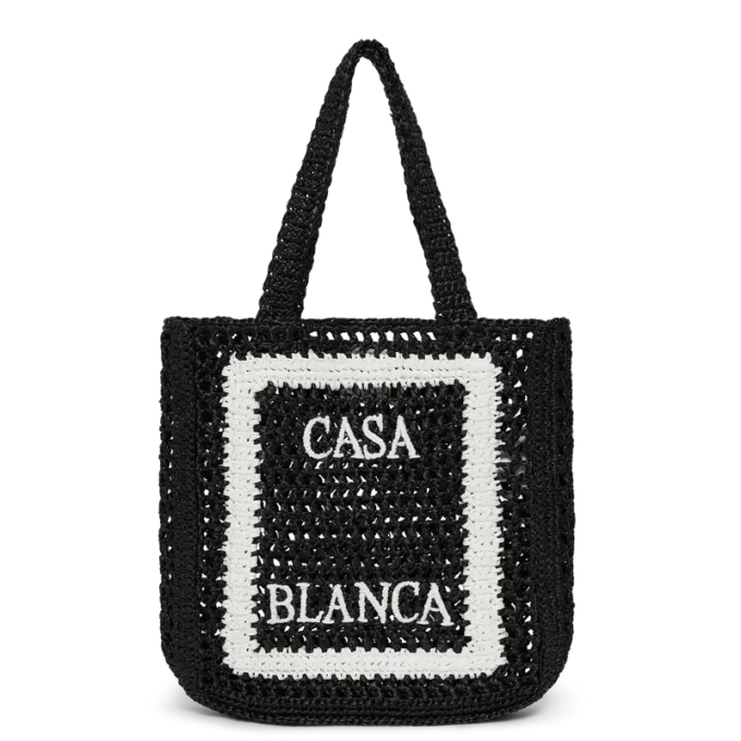 Black Raffia Tote Black Raffia Tote
