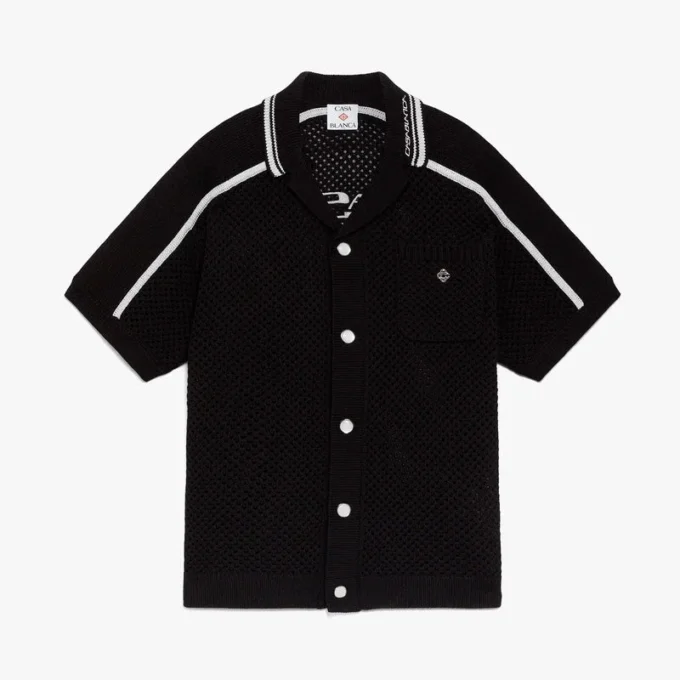 Black Short Sleeve Mesh Shirt Black Short Sleeve Mesh Shirt