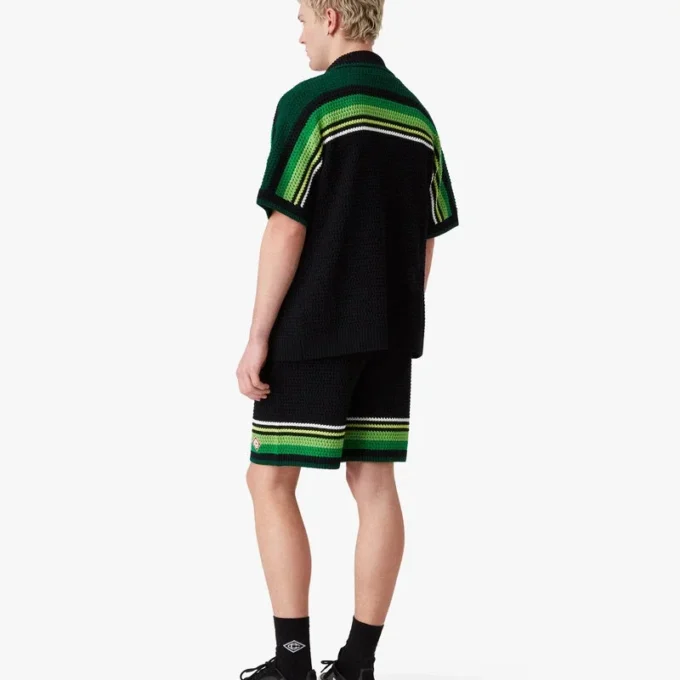 Black Stripe Short Sleeve Polo Shirt Black Stripe Short Sleeve Polo Shirt