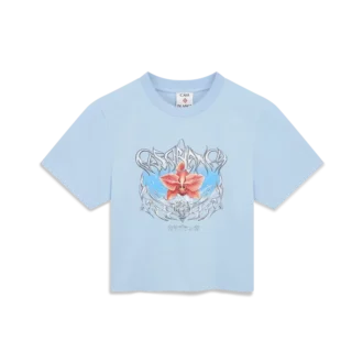 Blades Cropped Short Sleeve T-Shirt