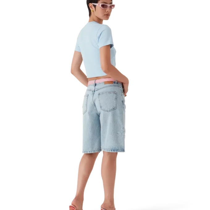 Blades Cropped Short Sleeve T-Shirt Blades Cropped Short Sleeve T-Shirt